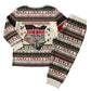 Kenya Christmas Santa Wildlife Christmas Pajama Set Heri Ya Krismasi - Elephant Giraffe - Ugly Pixel Art