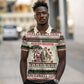 Kenya Christmas Santa Wildlife Polo Shirt Heri Ya Krismasi - Elephant Giraffe - Ugly Pixel Art
