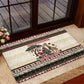 Kenya Christmas Santa Wildlife Rubber Doormat Heri Ya Krismasi - Elephant Giraffe - Ugly Pixel Art