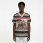 Kenya Christmas Santa Wildlife Scrub Top Heri Ya Krismasi - Elephant Giraffe - Ugly Pixel Art