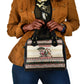 Kenya Christmas Santa Wildlife Shoulder Handbag Heri Ya Krismasi - Elephant Giraffe - Ugly Pixel Art