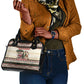 Kenya Christmas Santa Wildlife Shoulder Handbag Heri Ya Krismasi - Elephant Giraffe - Ugly Pixel Art
