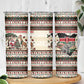 Kenya Christmas Santa Wildlife Skinny Tumbler Heri Ya Krismasi - Elephant Giraffe - Ugly Pixel Art