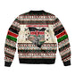 Kenya Christmas Santa Wildlife Sleeve Zip Bomber Jacket Heri Ya Krismasi - Elephant Giraffe - Ugly Pixel Art