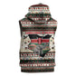 Kenya Christmas Santa Wildlife Sleeveless Zip Hoodie Heri Ya Krismasi - Elephant Giraffe - Ugly Pixel Art