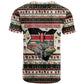 Kenya Christmas Santa Wildlife T shirt Heri Ya Krismasi - Elephant Giraffe - Ugly Pixel Art
