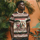 Kenya Christmas Santa Wildlife T shirt Heri Ya Krismasi - Elephant Giraffe - Ugly Pixel Art
