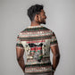 Kenya Christmas Santa Wildlife T shirt Heri Ya Krismasi - Elephant Giraffe - Ugly Pixel Art