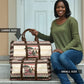 Kenya Christmas Santa Wildlife Travel Bag Heri Ya Krismasi - Elephant Giraffe - Ugly Pixel Art
