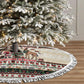 Kenya Christmas Santa Wildlife Tree Skirt Heri Ya Krismasi - Elephant Giraffe - Ugly Pixel Art