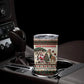 Kenya Christmas Santa Wildlife Tumbler Cup Heri Ya Krismasi - Elephant Giraffe - Ugly Pixel Art