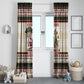 Kenya Christmas Santa Wildlife Window Curtain Heri Ya Krismasi - Elephant Giraffe - Ugly Pixel Art