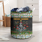 Zimbabwe Christmas Bird Elephant Laundry Basket Kisimusi Yakanaka - Bird Victoria Falls - Ugly Pixel Art