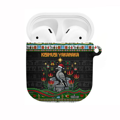 Zimbabwe Christmas Bird Elephant AirPods Case Kisimusi Yakanaka - Bird Victoria Falls - Ugly Pixel Art
