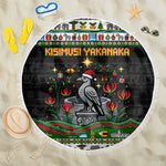 Zimbabwe Christmas Bird Elephant Beach Blanket Kisimusi Yakanaka - Bird Victoria Falls - Ugly Pixel Art