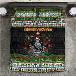 Zimbabwe Christmas Bird Elephant Bedding Set Kisimusi Yakanaka - Bird Victoria Falls - Ugly Pixel Art