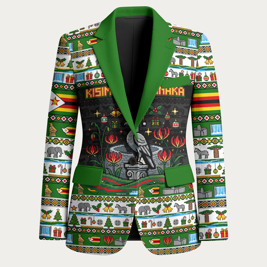Zimbabwe Christmas Bird Elephant Blazer Kisimusi Yakanaka - Bird Victoria Falls - Ugly Pixel Art
