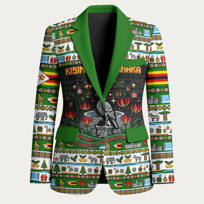 Zimbabwe Christmas Bird Elephant Blazer Kisimusi Yakanaka - Bird Victoria Falls - Ugly Pixel Art