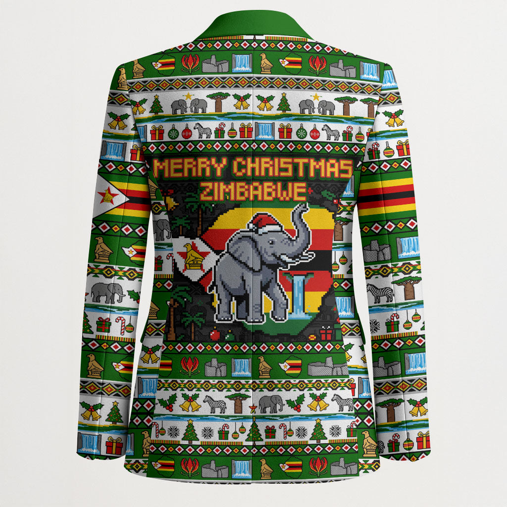 Zimbabwe Christmas Bird Elephant Blazer Kisimusi Yakanaka - Bird Victoria Falls - Ugly Pixel Art