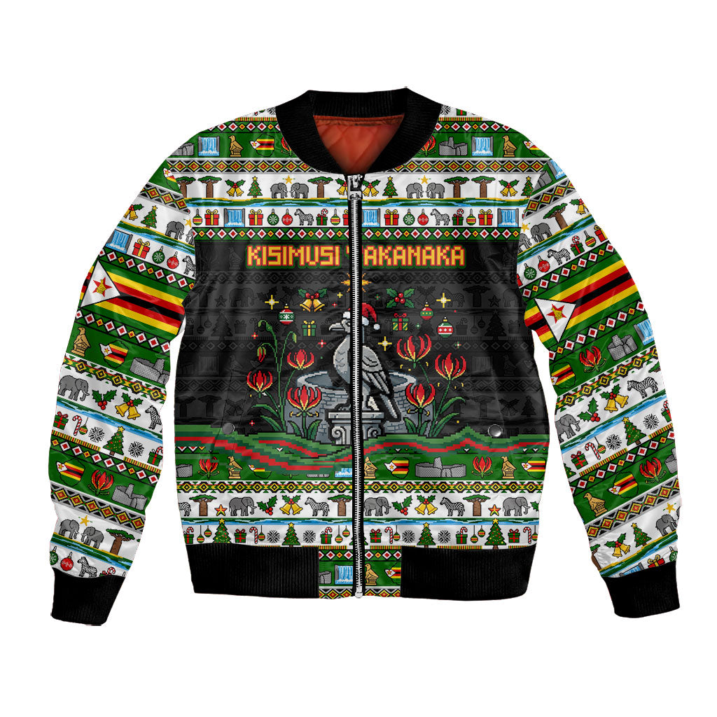 Zimbabwe Christmas Bird Elephant Bomber Jacket Kisimusi Yakanaka - Bird ...