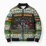 Zimbabwe Christmas Bird Elephant Bomber Puffer Jacket Kisimusi Yakanaka - Bird Victoria Falls - Ugly Pixel Art