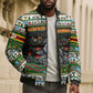 Zimbabwe Christmas Bird Elephant Bomber Puffer Jacket Kisimusi Yakanaka - Bird Victoria Falls - Ugly Pixel Art