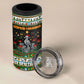 Zimbabwe Christmas Bird Elephant 4 in 1 Can Cooler Tumbler Kisimusi Yakanaka - Bird Victoria Falls - Ugly Pixel Art