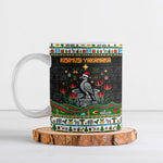 Zimbabwe Christmas Bird Elephant Ceramic Mug Kisimusi Yakanaka - Bird Victoria Falls - Ugly Pixel Art