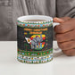 Zimbabwe Christmas Bird Elephant Ceramic Mug Kisimusi Yakanaka - Bird Victoria Falls - Ugly Pixel Art