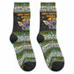 Zimbabwe Christmas Bird Elephant Crew Socks Kisimusi Yakanaka - Bird Victoria Falls - Ugly Pixel Art