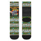 Zimbabwe Christmas Bird Elephant Crew Socks Kisimusi Yakanaka - Bird Victoria Falls - Ugly Pixel Art