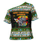 Zimbabwe Christmas Bird Elephant Cross Shoulder Shirt Kisimusi Yakanaka - Bird Victoria Falls - Ugly Pixel Art
