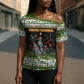 Zimbabwe Christmas Bird Elephant Cross Shoulder Shirt Kisimusi Yakanaka - Bird Victoria Falls - Ugly Pixel Art