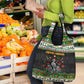 Zimbabwe Christmas Bird Elephant Grocery Bag Kisimusi Yakanaka - Bird Victoria Falls - Ugly Pixel Art