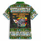 Zimbabwe Christmas Bird Elephant Hawaiian Shirt Kisimusi Yakanaka - Bird Victoria Falls - Ugly Pixel Art