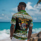 Zimbabwe Christmas Bird Elephant Hawaiian Shirt Kisimusi Yakanaka - Bird Victoria Falls - Ugly Pixel Art