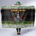 Zimbabwe Christmas Bird Elephant Hooded Blanket Kisimusi Yakanaka - Bird Victoria Falls - Ugly Pixel Art