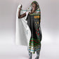 Zimbabwe Christmas Bird Elephant Hooded Blanket Kisimusi Yakanaka - Bird Victoria Falls - Ugly Pixel Art