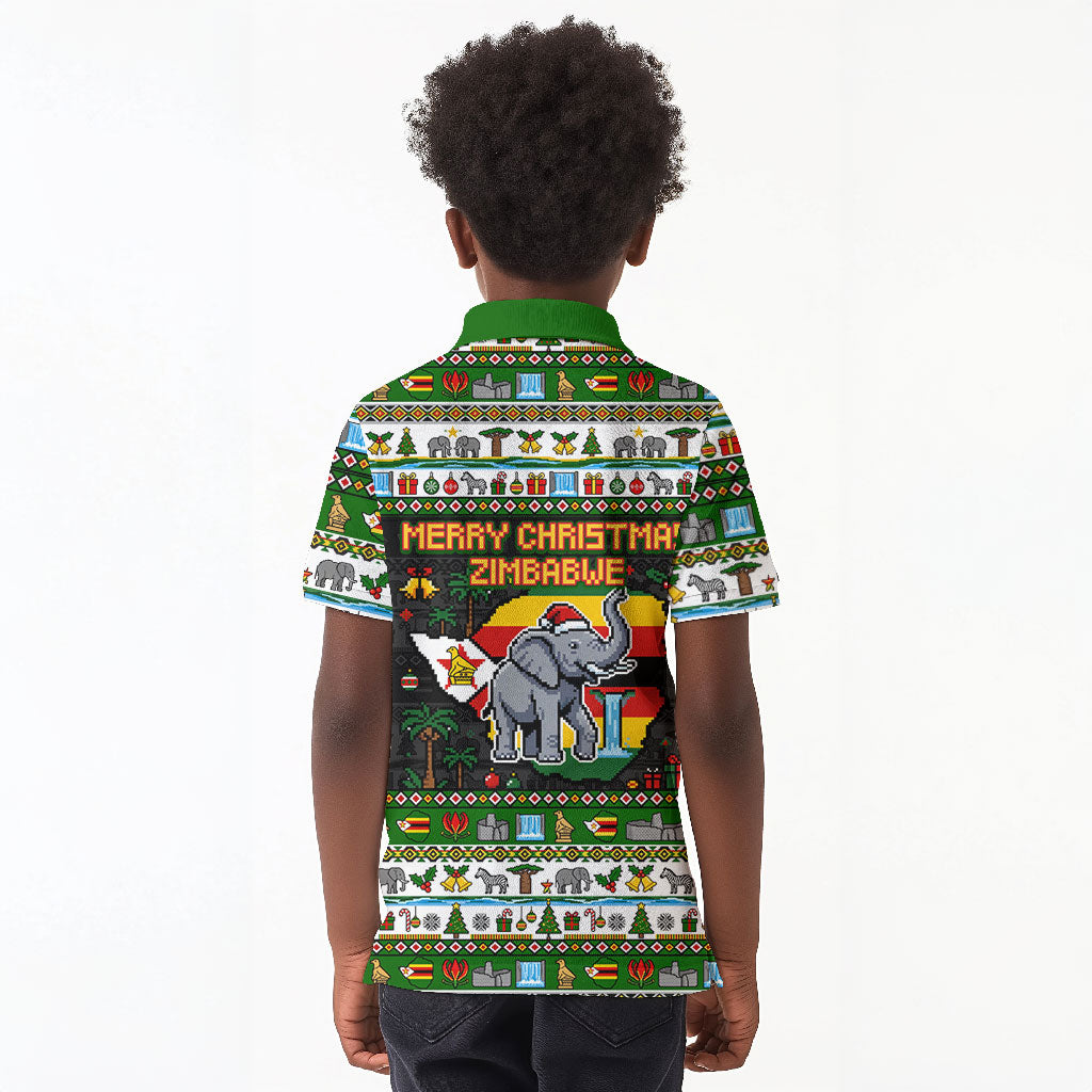 Zimbabwe Christmas Bird Elephant Kid Polo Shirt Kisimusi Yakanaka ...