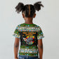 Zimbabwe Christmas Bird Elephant Kid T shirt Kisimusi Yakanaka - Bird Victoria Falls - Ugly Pixel Art