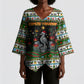 Zimbabwe Christmas Bird Elephant Kimono Sleeve Blouse Kisimusi Yakanaka - Bird Victoria Falls - Ugly Pixel Art