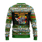 Zimbabwe Christmas Bird Elephant Ugly Christmas Sweater Kisimusi Yakanaka - Bird Victoria Falls - Ugly Pixel Art