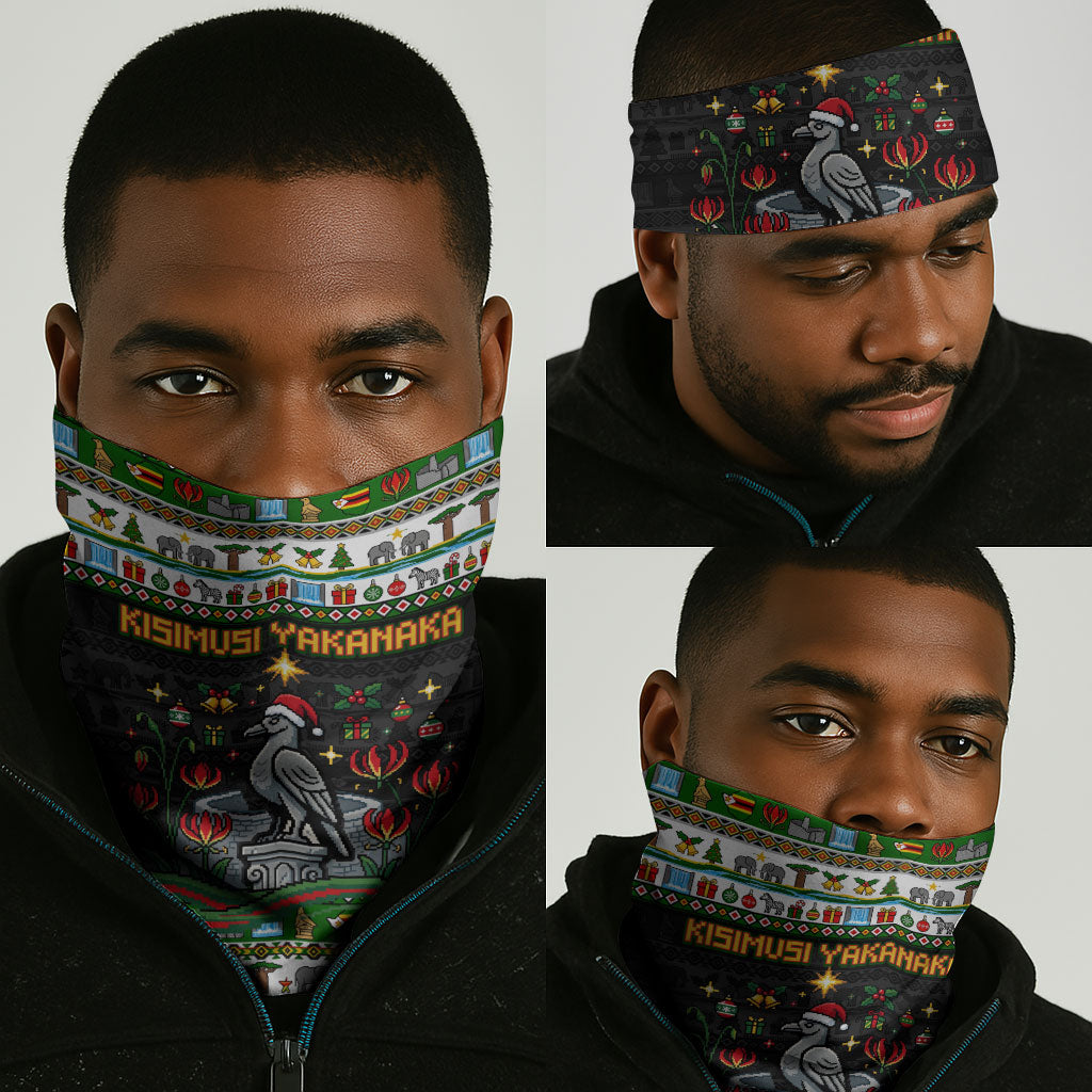Zimbabwe Christmas Bird Elephant Neck Gaiter Kisimusi Yakanaka - Bird Victoria Falls - Ugly Pixel Art