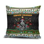 Zimbabwe Christmas Bird Elephant Pillow Cover Kisimusi Yakanaka - Bird Victoria Falls - Ugly Pixel Art