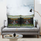 Zimbabwe Christmas Bird Elephant Pillow Cover Kisimusi Yakanaka - Bird Victoria Falls - Ugly Pixel Art