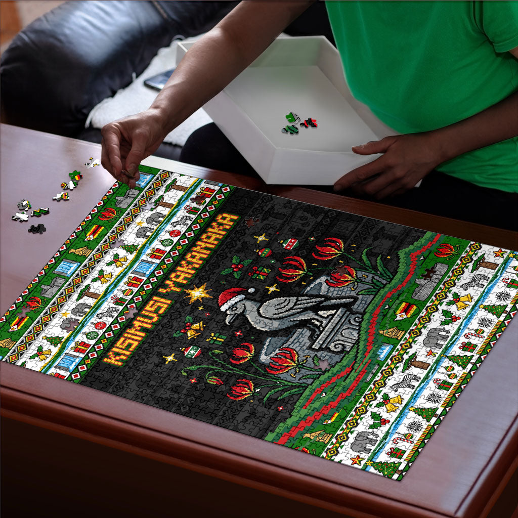 Zimbabwe Christmas Bird Elephant Puzzle Kisimusi Yakanaka - Bird ...