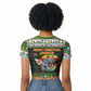 Zimbabwe Christmas Bird Elephant Raglan Cropped T shirt Kisimusi Yakanaka - Bird Victoria Falls - Ugly Pixel Art