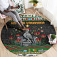 Zimbabwe Christmas Bird Elephant Round Carpet Kisimusi Yakanaka - Bird Victoria Falls - Ugly Pixel Art