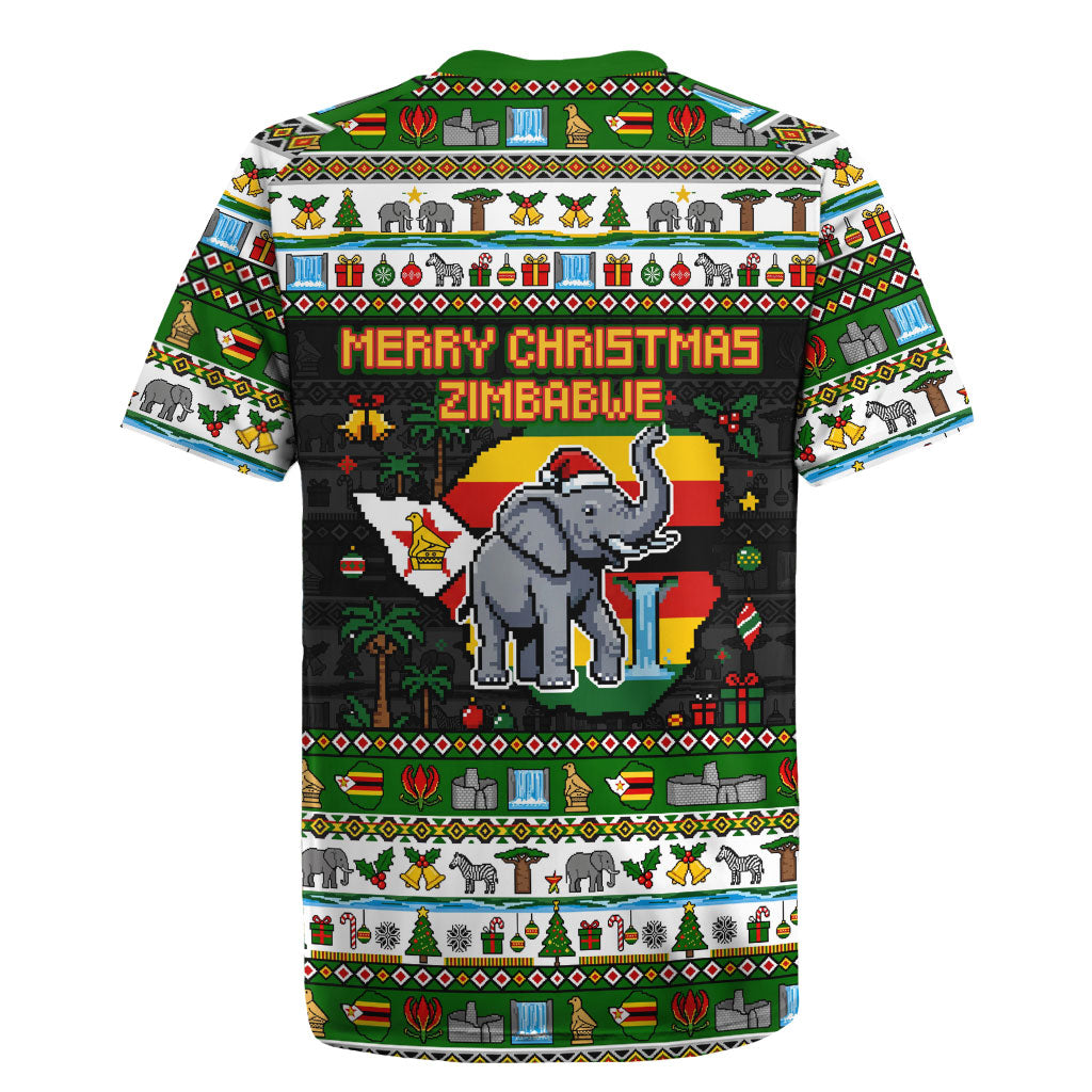 Zimbabwe Christmas Bird Elephant Rugby Jersey Kisimusi Yakanaka - Bird ...