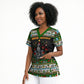 Zimbabwe Christmas Bird Elephant Scrub Top Kisimusi Yakanaka - Bird Victoria Falls - Ugly Pixel Art